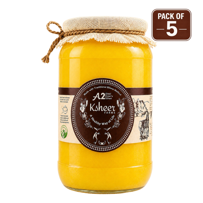 5 Kg – A2 Gir Cow Ghee (Farmhouse Pack)