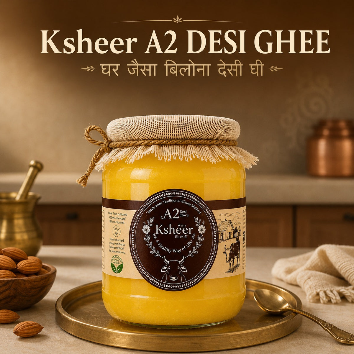 250 Gm – A2 Gir Cow Ghee (Trial Jar)